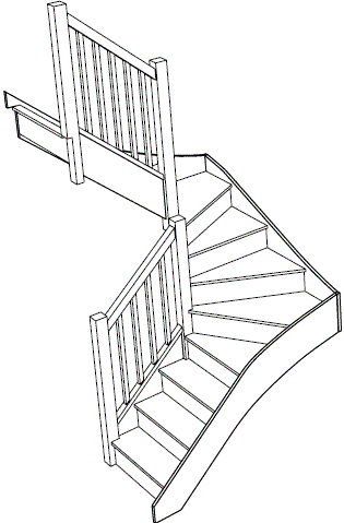 S3W3W33N Winder Staircase Left Handed