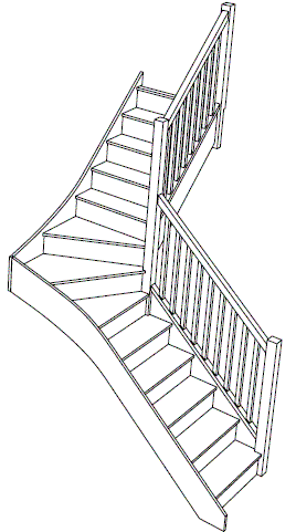 S5W34N Winder Staircase Right Handed