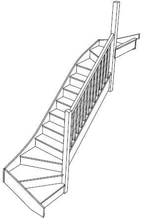 SW36W3N Winder Staircase Right Handed
