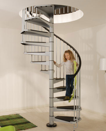 Civic Spiral Staircase Kit 1400mm Colour Grey