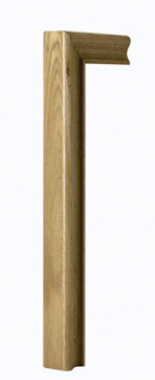 Oak HR Handrail Goose Neck 32mm Groove
