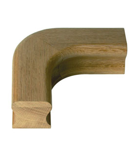 Oak HR Handrail Level Quarter Turn Fitting