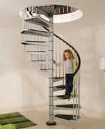 Grey Civic Spiral Staircase